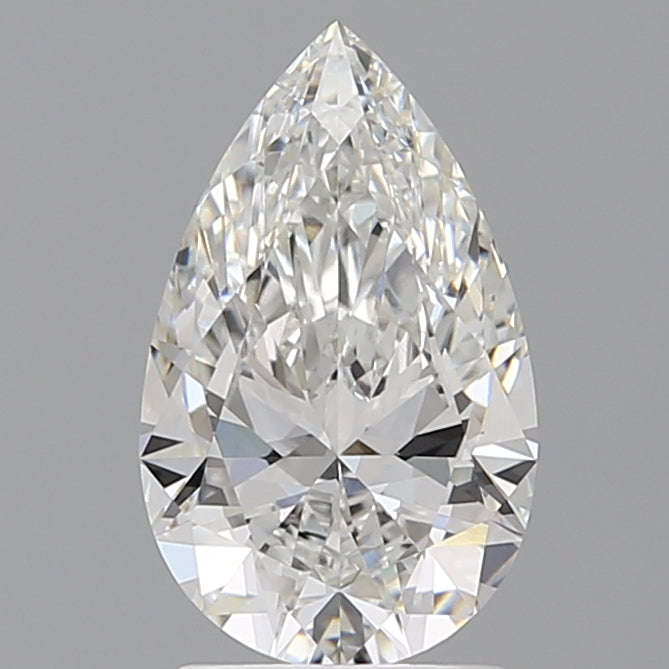 2.06 Carat Pear Shaped, Ideal Cut, F Color, VVS2 Clarity, IGI Certified Lab Grown Diamond
