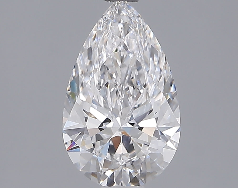 1.54 Carat Pear Shaped, Ideal Cut, D Color, VVS2 Clarity, IGI Certified Lab Grown Diamond