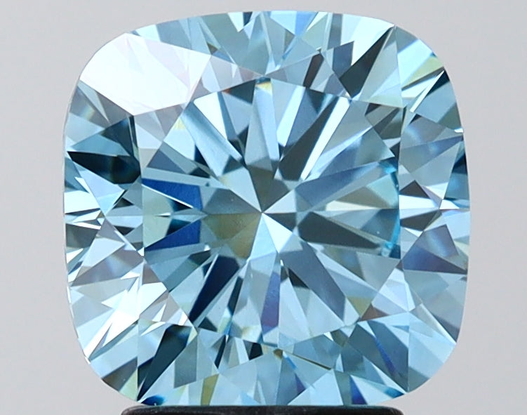 3.09 Carat Cushion Shaped, Excellent Cut, VVS2 Clarity, IGI Certified Lab Grown Diamond