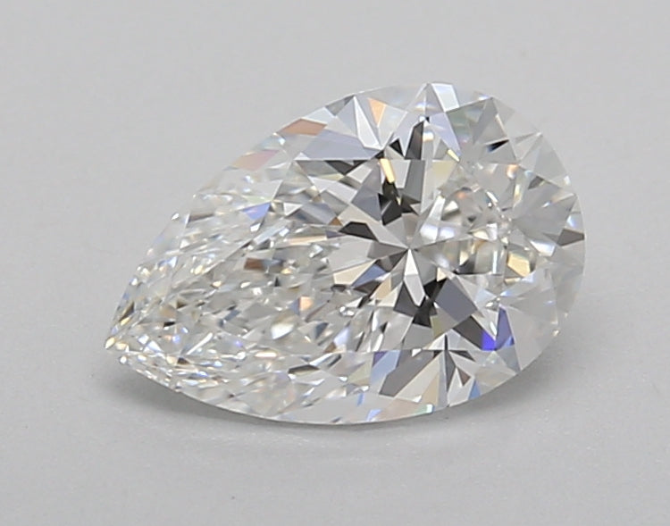 1.02 Carat Pear Shaped, Excellent Cut, E Color, VVS2 Clarity, IGI Certified Lab Grown Diamond