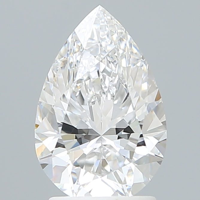 2.10 Carat Pear Shaped, Excellent Cut, D Color, VVS2 Clarity, IGI Certified Lab Grown Diamond