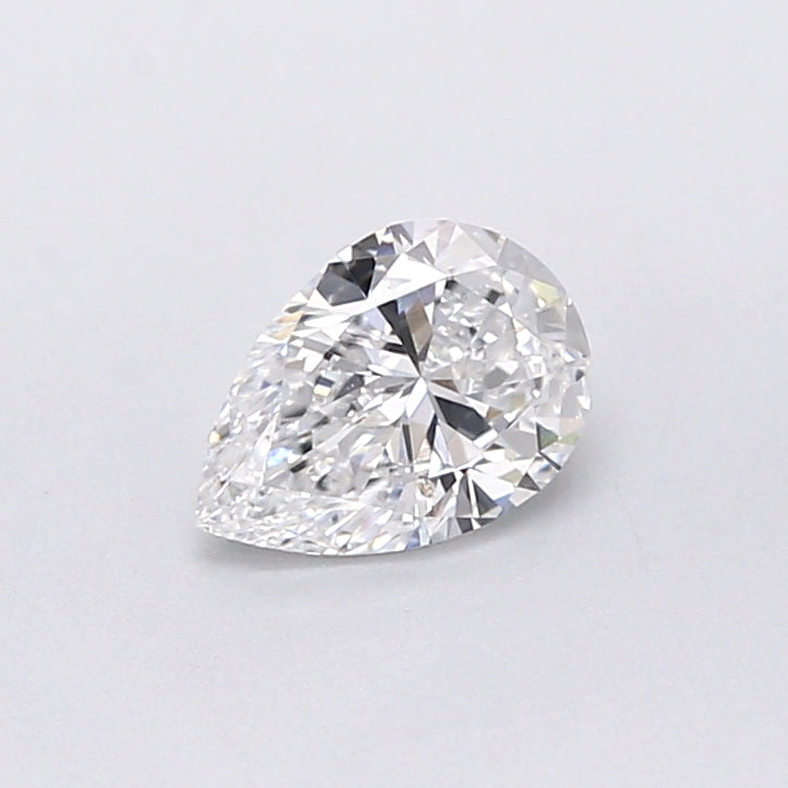 0.60 Carat Pear Shaped, Very Good Cut, D Color, VVS2 Clarity, IGI Certified Lab Grown Diamond
