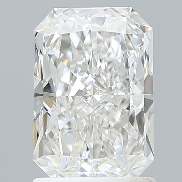 1.55 Carat Radiant Shaped, Ideal Cut, D Color, VVS1 Clarity, IGI Certified Lab Grown Diamond