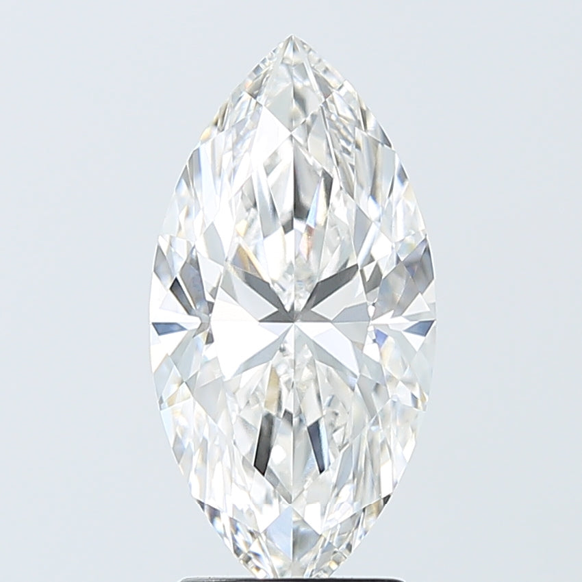 3.06 Carat Marquise Shaped, Ideal Cut, F Color, VVS2 Clarity, IGI Certified Lab Grown Diamond