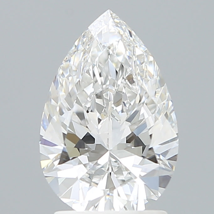 2.07 Carat Pear Shaped, Ideal Cut, E Color, VVS2 Clarity, IGI Certified Lab Grown Diamond