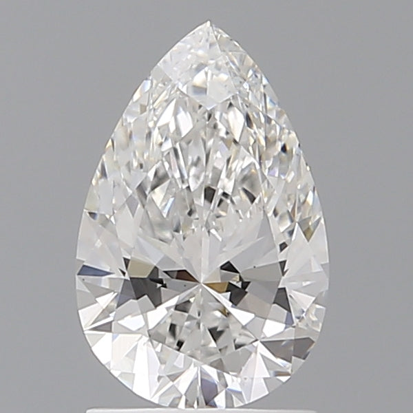 1.54 Carat Pear Shaped, Ideal Cut, E Color, VS1 Clarity, IGI Certified Lab Grown Diamond