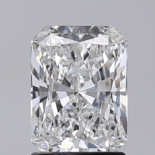 1.52 Carat Radiant Shaped, Excellent Cut, E Color, VVS2 Clarity, IGI Certified Lab Grown Diamond