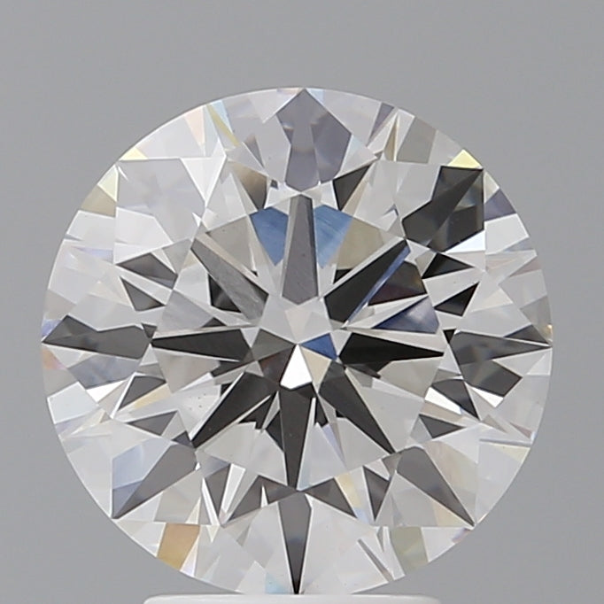 4.07 Carat Round Shaped, Ideal Cut, F Color, VVS2 Clarity, IGI Certified Lab Grown Diamond