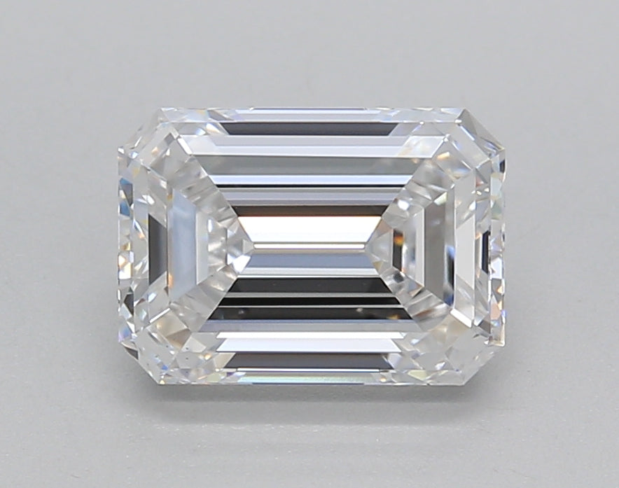 2.03 Carat Emerald Shaped, Ideal Cut, D Color, VS1 Clarity, IGI Certified Lab Grown Diamond