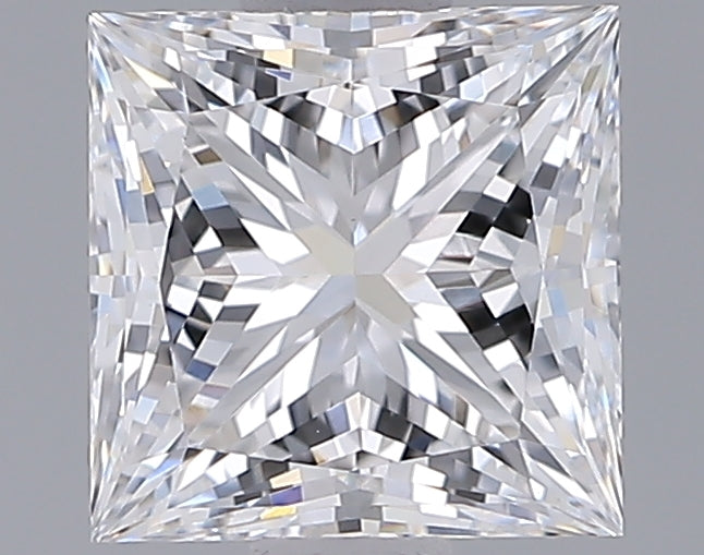 1.46 Carat Princess Shaped, Ideal Cut, D Color, VVS2 Clarity, IGI Certified Lab Grown Diamond