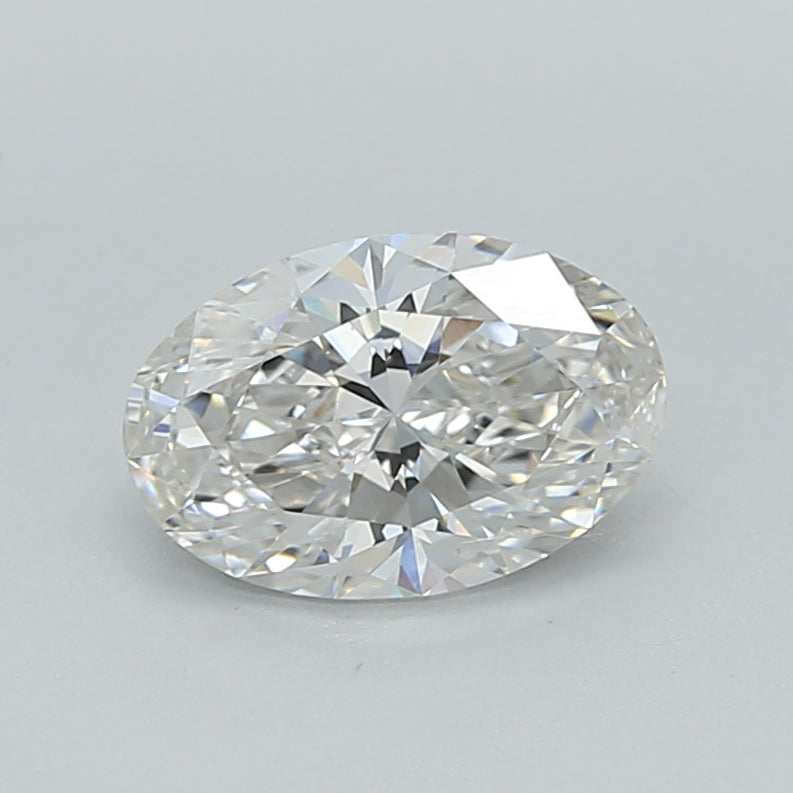 1.04 Carat Oval Shaped, Ideal Cut, F Color, VVS2 Clarity, IGI Certified Lab Grown Diamond