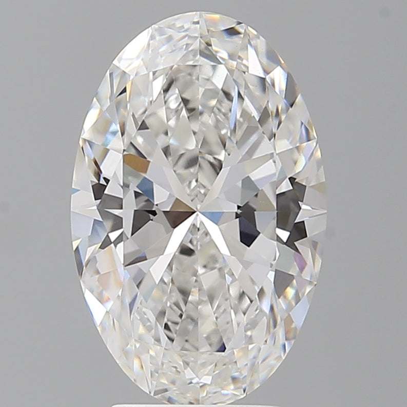 4.04 Carat Oval Shaped, Ideal Cut, F Color, VVS2 Clarity, IGI Certified Lab Grown Diamond