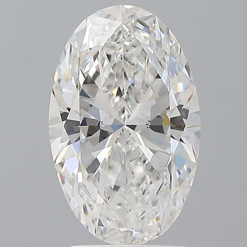 3.02 Carat Oval Shaped, Ideal Cut, E Color, VVS2 Clarity, IGI Certified Lab Grown Diamond