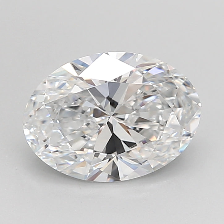 1.78 Carat Oval Shaped, Ideal Cut, D Color, VVS2 Clarity, IGI Certified Lab Grown Diamond