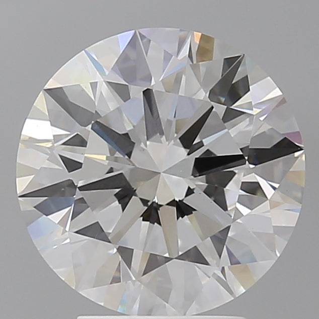3.96 Carat Round Shaped, Ideal Cut, E Color, VVS2 Clarity, IGI Certified Lab Grown Diamond