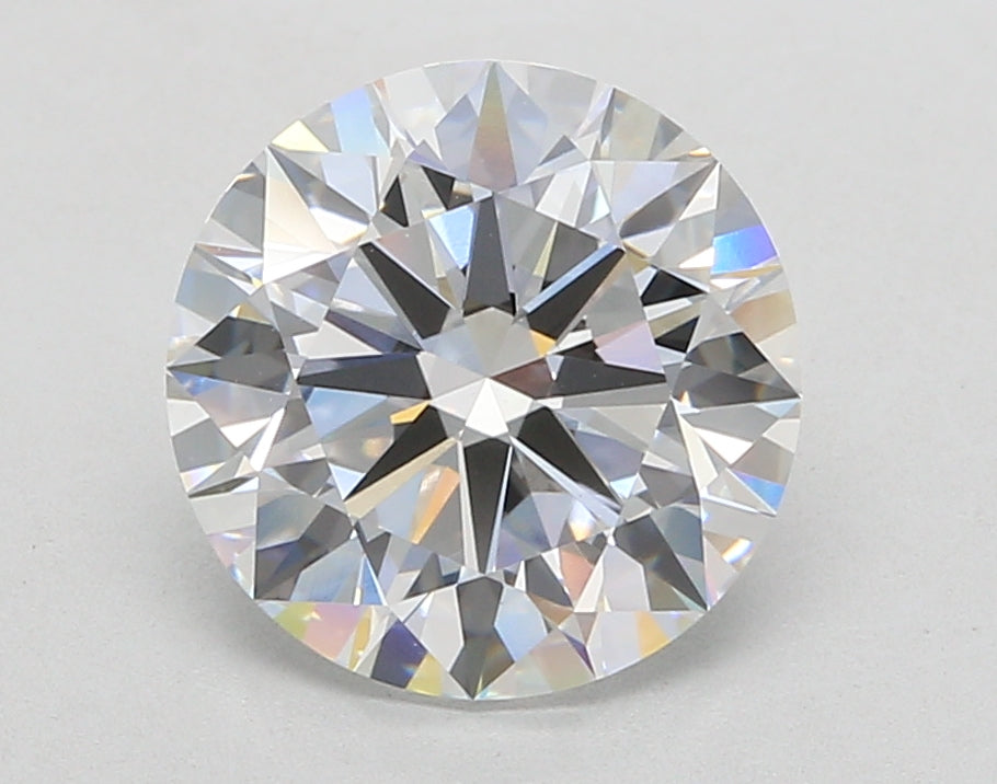 3.47 Carat Round Shaped, Ideal Cut, E Color, VVS2 Clarity, IGI Certified Lab Grown Diamond