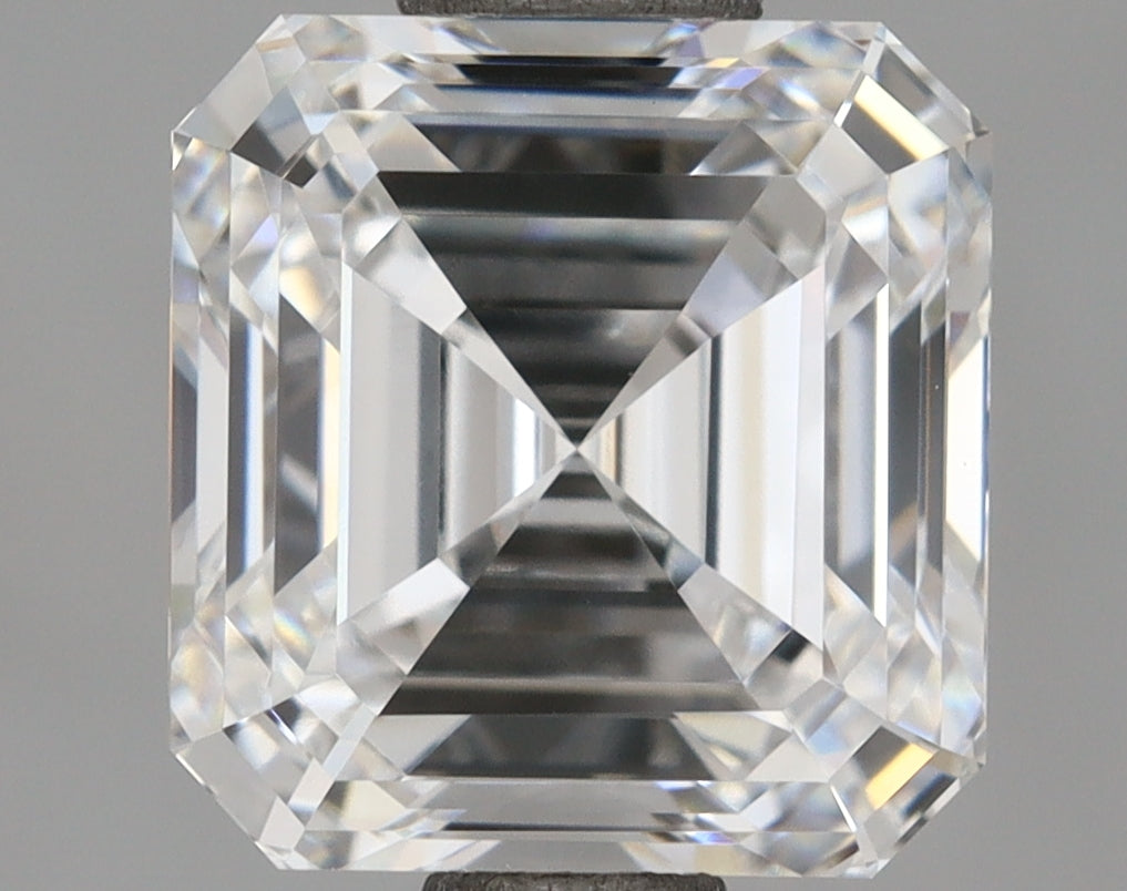 1.87 Carat Asscher Shaped, Ideal Cut, D Color, VVS1 Clarity, IGI Certified Lab Grown Diamond