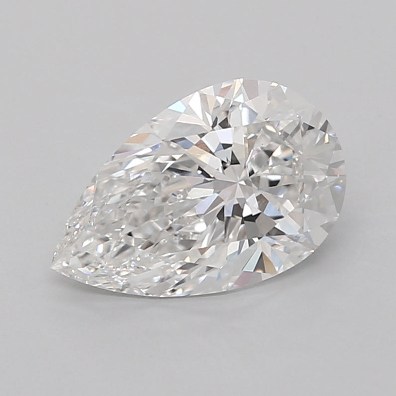 2.03 Carat Pear Shaped, Ideal Cut, E Color, VVS2 Clarity, IGI Certified Lab Grown Diamond