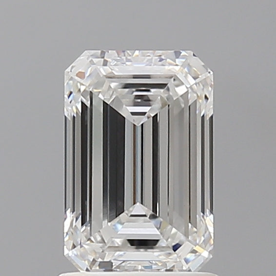 1.58 Carat Emerald Shaped, Ideal Cut, D Color, VVS2 Clarity, IGI Certified Lab Grown Diamond