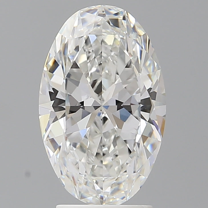 3.08 Carat Oval Shaped, Ideal Cut, F Color, VVS2 Clarity, IGI Certified Lab Grown Diamond