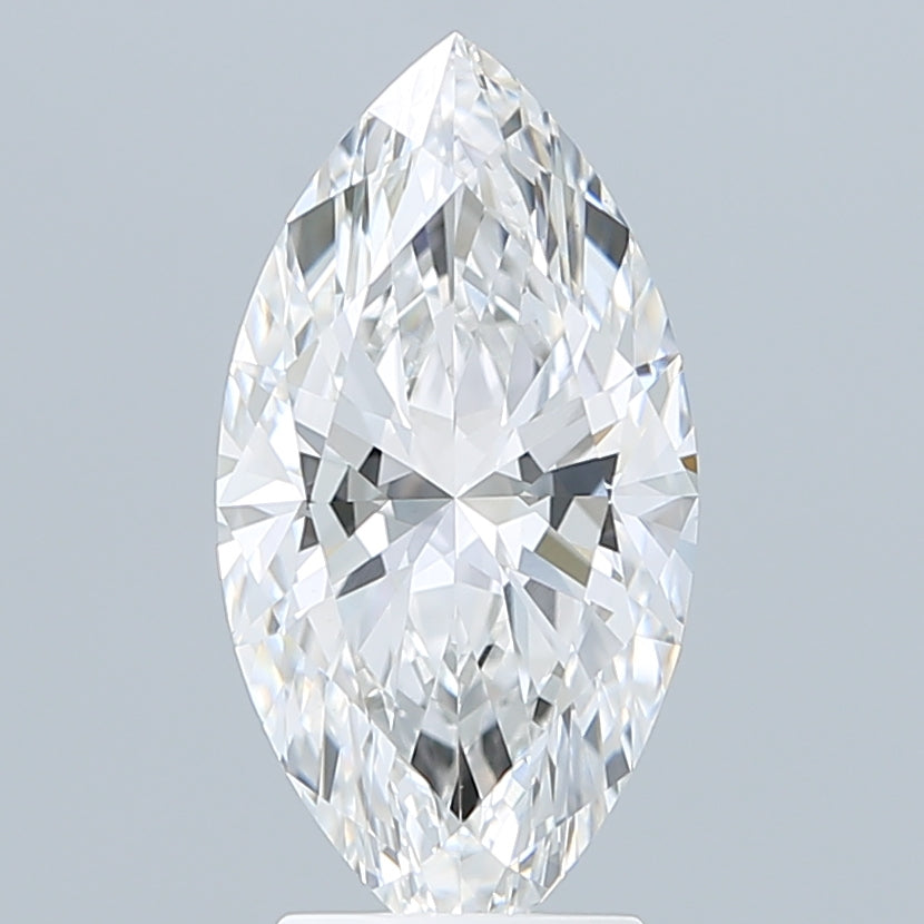 3.07 Carat Marquise Shaped, Ideal Cut, E Color, VVS2 Clarity, IGI Certified Lab Grown Diamond