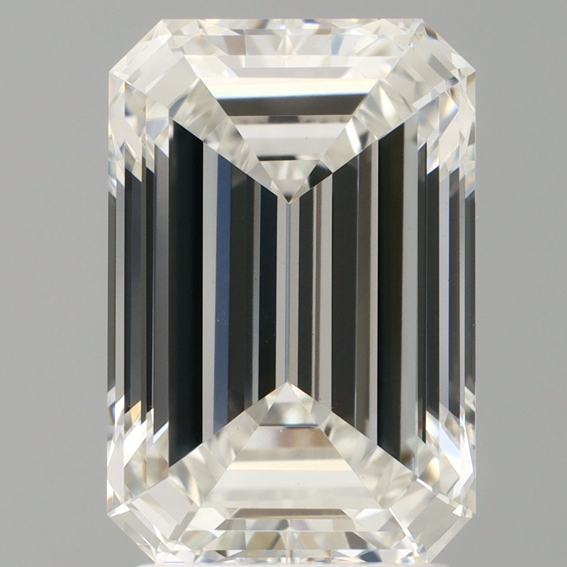 3.04 Carat Emerald Shaped, Ideal Cut, F Color, VVS2 Clarity, IGI Certified Lab Grown Diamond