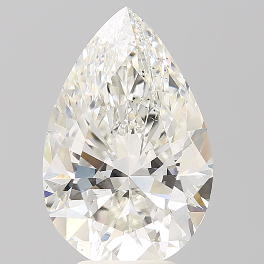 5.32 Carat Pear Shaped, Excellent Cut, G Color, VS2 Clarity, IGI Certified Lab Grown Diamond
