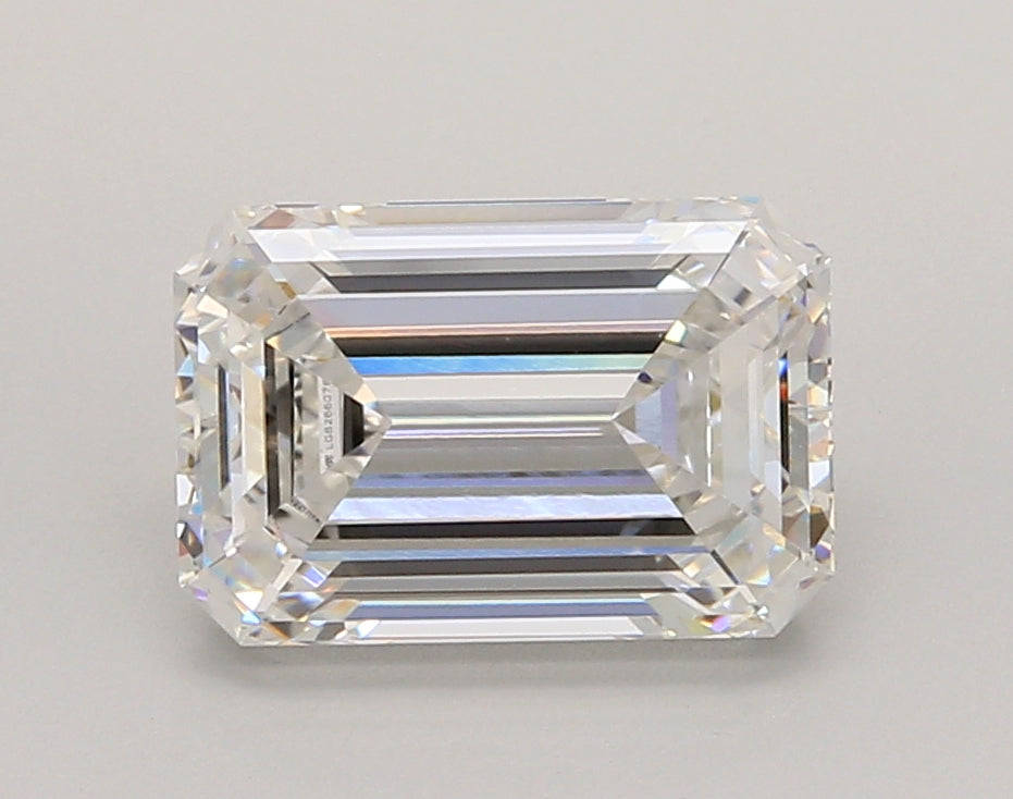 3.04 Carat Emerald Shaped, Ideal Cut, F Color, VVS1 Clarity, IGI Certified Lab Grown Diamond