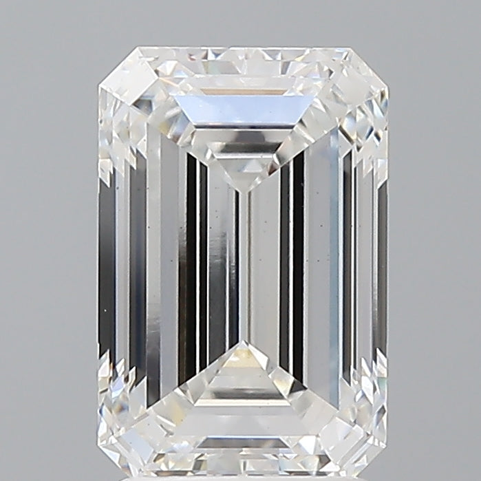 2.58 Carat Emerald Shaped, Ideal Cut, E Color, VS1 Clarity, IGI Certified Lab Grown Diamond