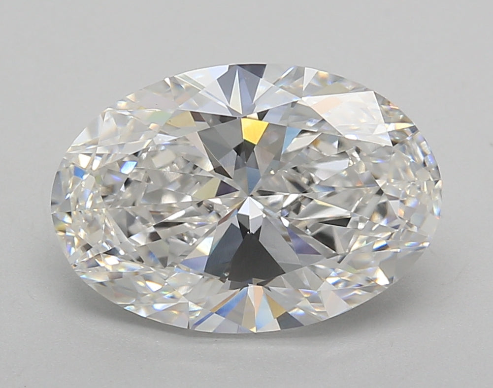 3.50 Carat Oval Shaped, Excellent Cut, D Color, VS1 Clarity, IGI Certified Lab Grown Diamond
