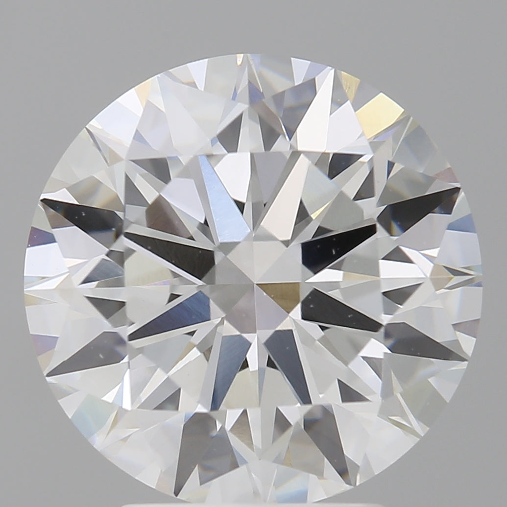 4.09 Carat Round Shaped, Excellent Cut, E Color, VVS2 Clarity, IGI Certified Lab Grown Diamond