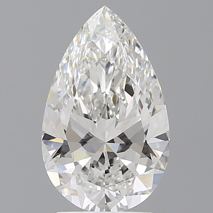 2.59 Carat Pear Shaped, Ideal Cut, F Color, VVS2 Clarity, IGI Certified Lab Grown Diamond