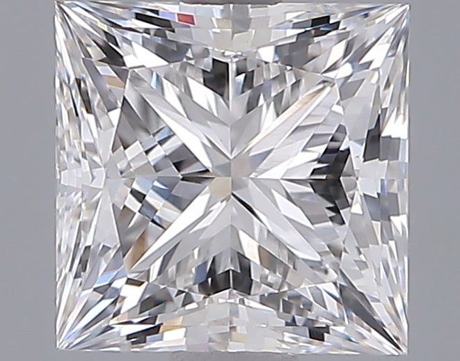 1.95 Carat Princess Shaped, Ideal Cut, D Color, VVS2 Clarity, IGI Certified Lab Grown Diamond