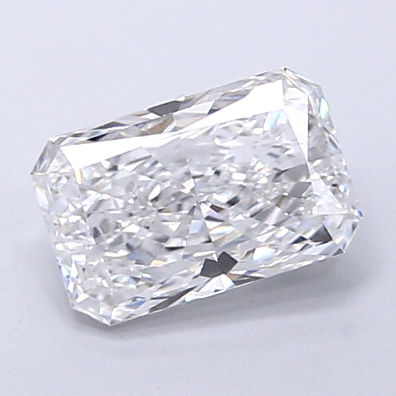 1.12 Carat Radiant Shaped, Very Good Cut, D Color, VVS2 Clarity, IGI Certified Lab Grown Diamond