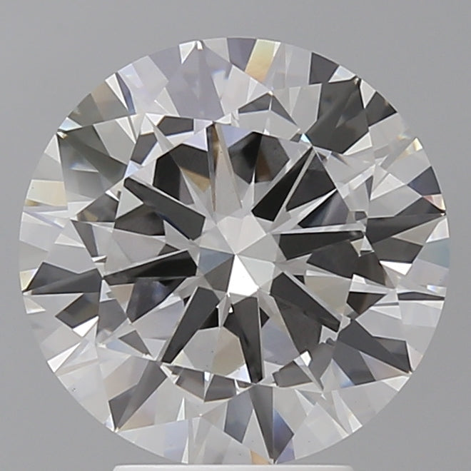 4.41 Carat Round Shaped, Excellent Cut, F Color, VVS2 Clarity, IGI Certified Lab Grown Diamond