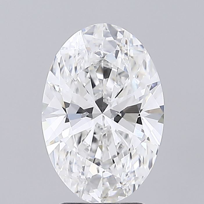 3.06 Carat Oval Shaped, Ideal Cut, E Color, VVS2 Clarity, IGI Certified Lab Grown Diamond