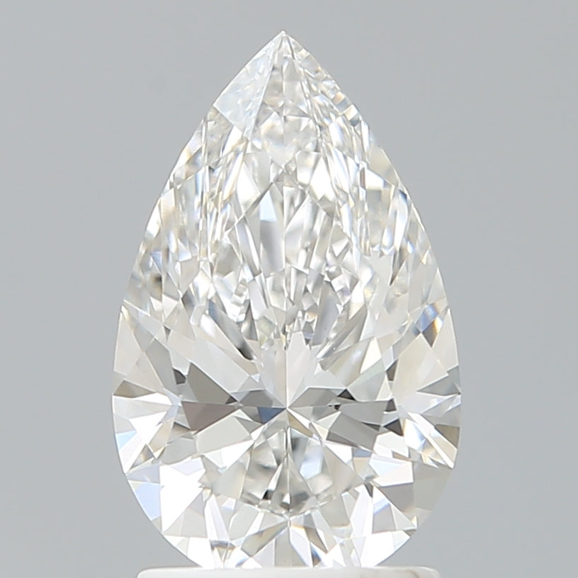 1.86 Carat Pear Shaped, Ideal Cut, E Color, VVS2 Clarity, IGI Certified Lab Grown Diamond