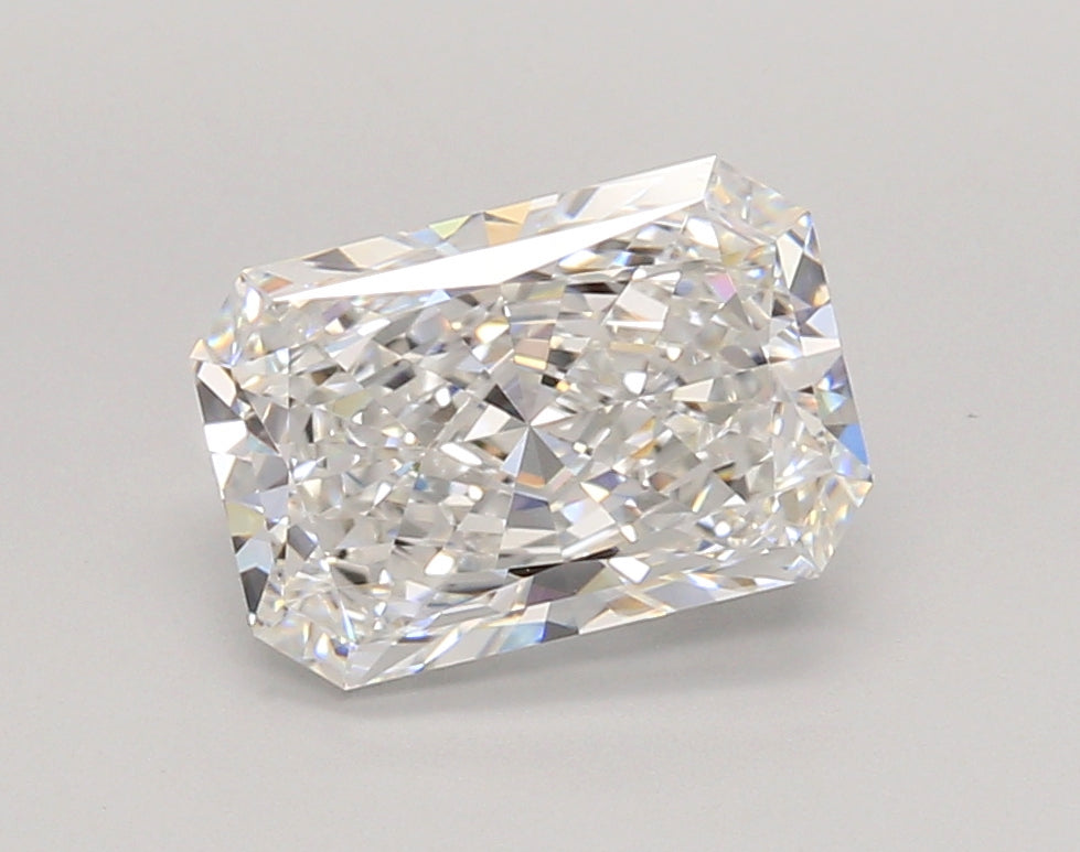 2.06 Carat Radiant Shaped, Ideal Cut, E Color, VVS1 Clarity, IGI Certified Lab Grown Diamond