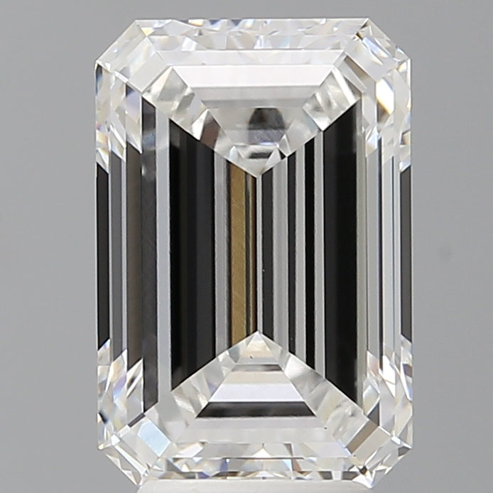 4.57 Carat Emerald Shaped, Ideal Cut, E Color, VS1 Clarity, IGI Certified Lab Grown Diamond