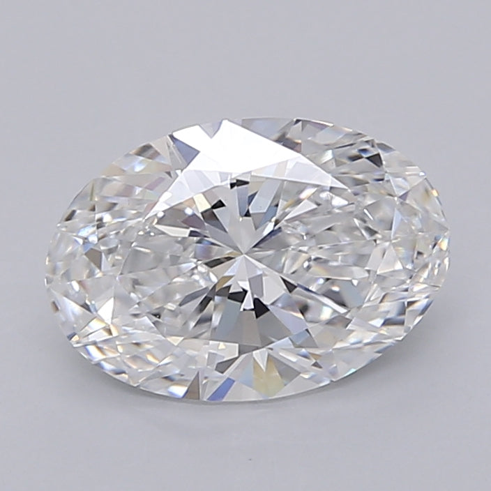 1.98 Carat Oval Shaped, Ideal Cut, D Color, VVS2 Clarity, IGI Certified Lab Grown Diamond