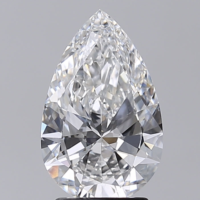 2.38 Carat Pear Shaped, Very Good Cut, E Color, VVS2 Clarity, IGI Certified Lab Grown Diamond