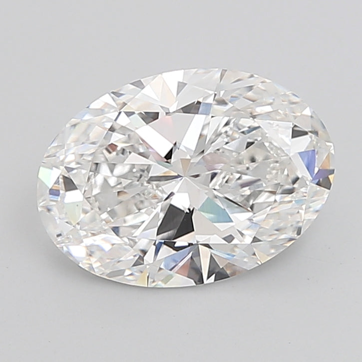 5.51 Carat Oval Shaped, Ideal Cut, E Color, VVS2 Clarity, IGI Certified Lab Grown Diamond