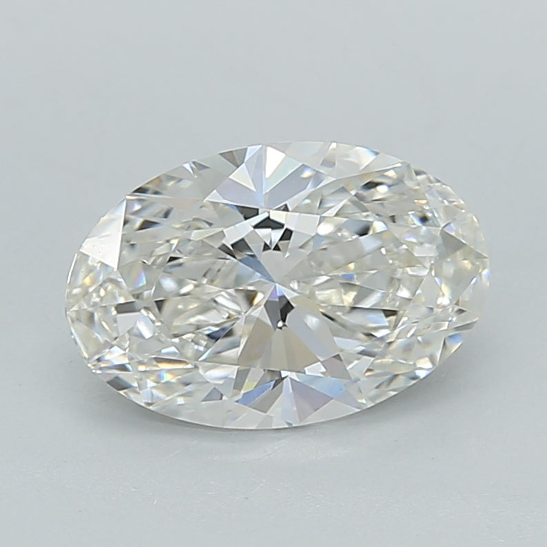 1.50 Carat Oval Shaped, Ideal Cut, G Color, VVS2 Clarity, IGI Certified Lab Grown Diamond