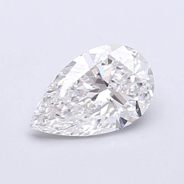 0.75 Carat Pear Shaped, Very Good Cut, D Color, VVS2 Clarity, IGI Certified Lab Grown Diamond