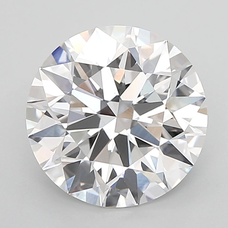 4.05 Carat Round Shaped, Ideal Cut, E Color, VVS2 Clarity, IGI Certified Lab Grown Diamond