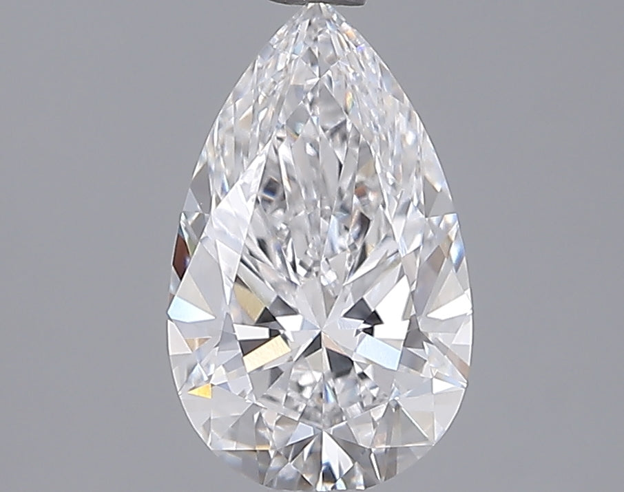 1.56 Carat Pear Shaped, Ideal Cut, D Color, VVS2 Clarity, IGI Certified Lab Grown Diamond