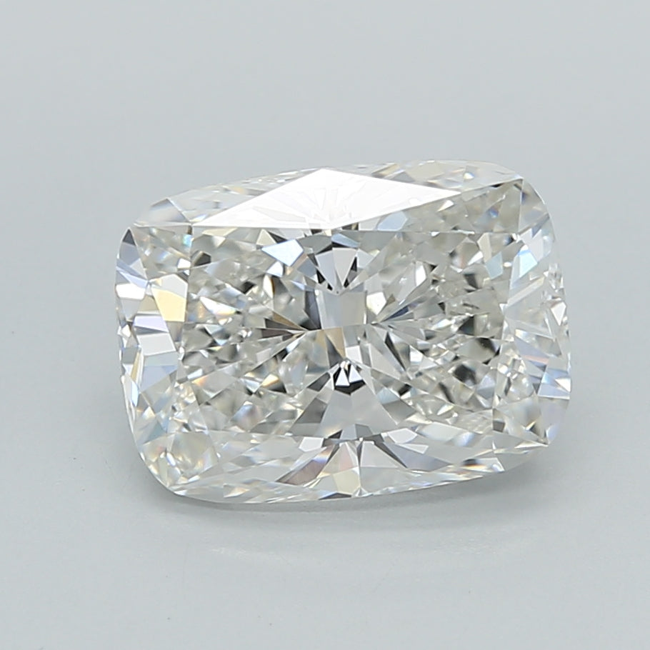 2.55 Carat Cushion Shaped, Ideal Cut, G Color, VVS2 Clarity, IGI Certified Lab Grown Diamond