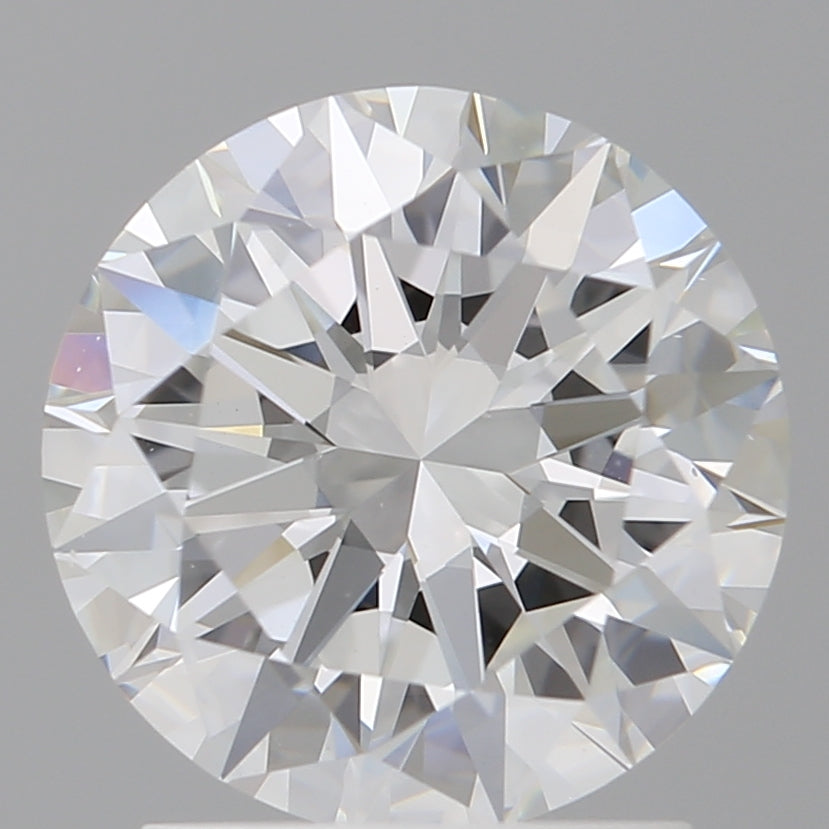 2.01 Carat Round Shaped, Excellent Cut, E Color, VS1 Clarity, IGI Certified Lab Grown Diamond