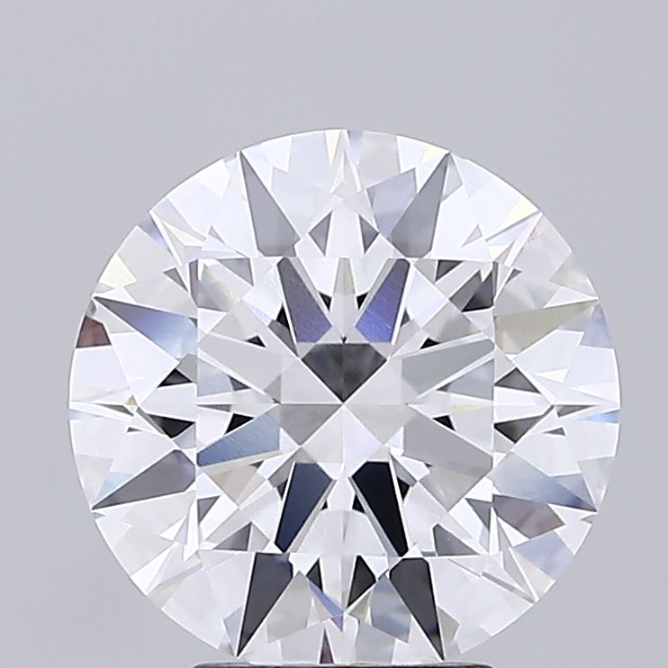 4.35 Carat Round Shaped, Ideal Cut, D Color, VVS2 Clarity, IGI Certified Lab Grown Diamond