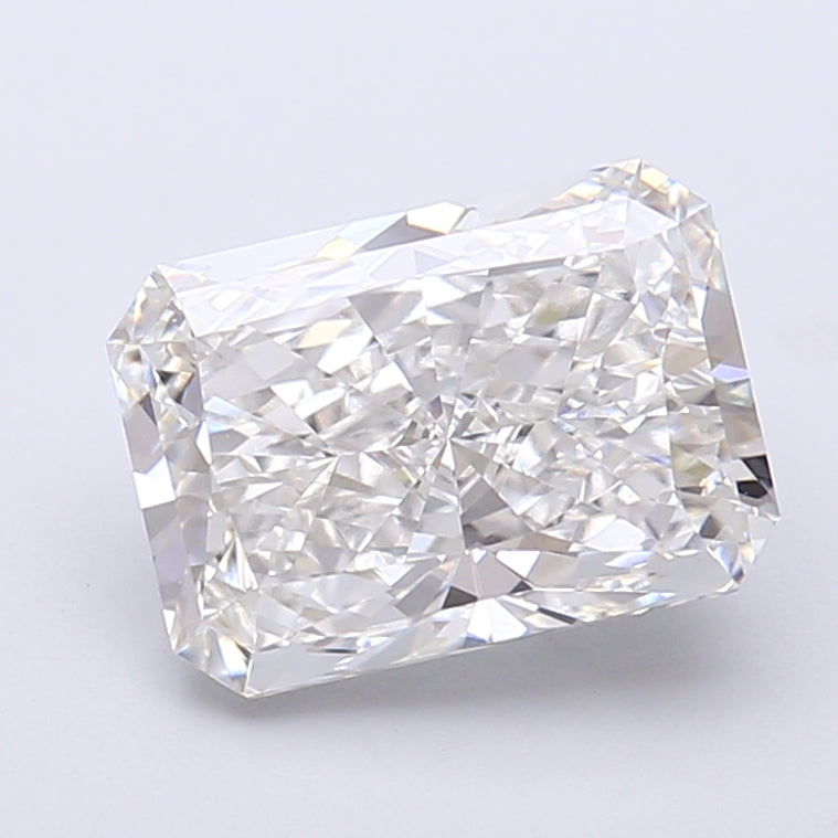 3.06 Carat Radiant Shaped, Very Good Cut, F Color, VVS2 Clarity, IGI Certified Lab Grown Diamond